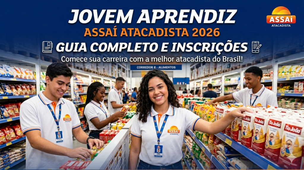 Jovem Aprendiz Assaí Atacadista 2026: Guia Completo e Inscrições Jovem Aprendiz Assaí Atacadista 2026: Guia Completo e Inscrições